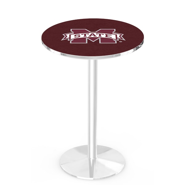 42" Chrome Mississippi State Pub Table